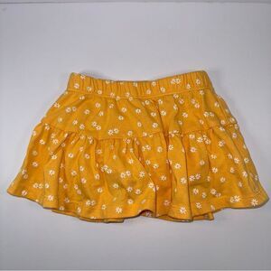 Epic Threads size 2t Mustard Floral Skort